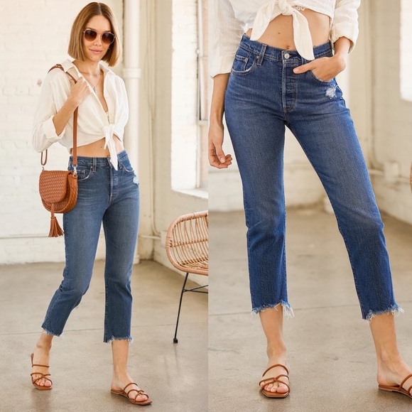 Levi's | Jeans | Levis 5 Crop In Charleston Fun | Poshmark